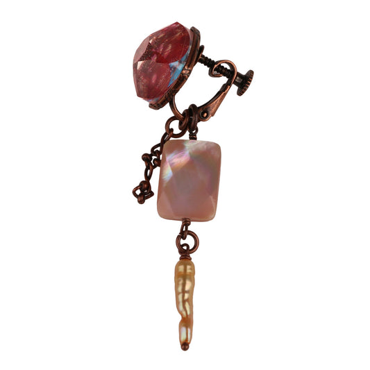 Earrings Shell Sleety Rain Pink TAMARUSAN