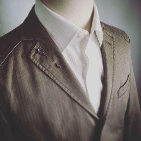 Hatpin Lapelpin Purple Resin TAMARUSAN