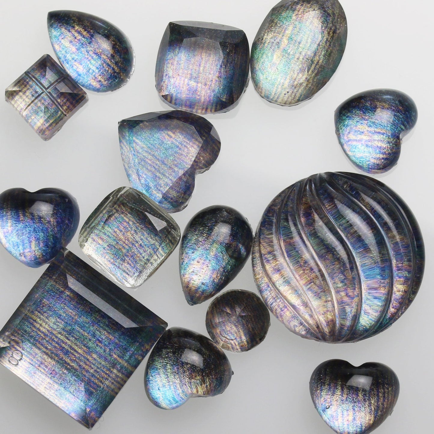 Studs Earrings Purple Sleety Rain TAMARUSAN