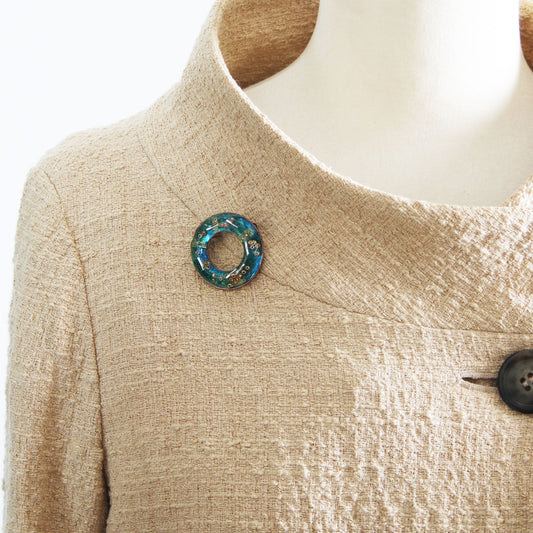 Eyeglass Holder Brooch Necklace Green TAMARUSAN