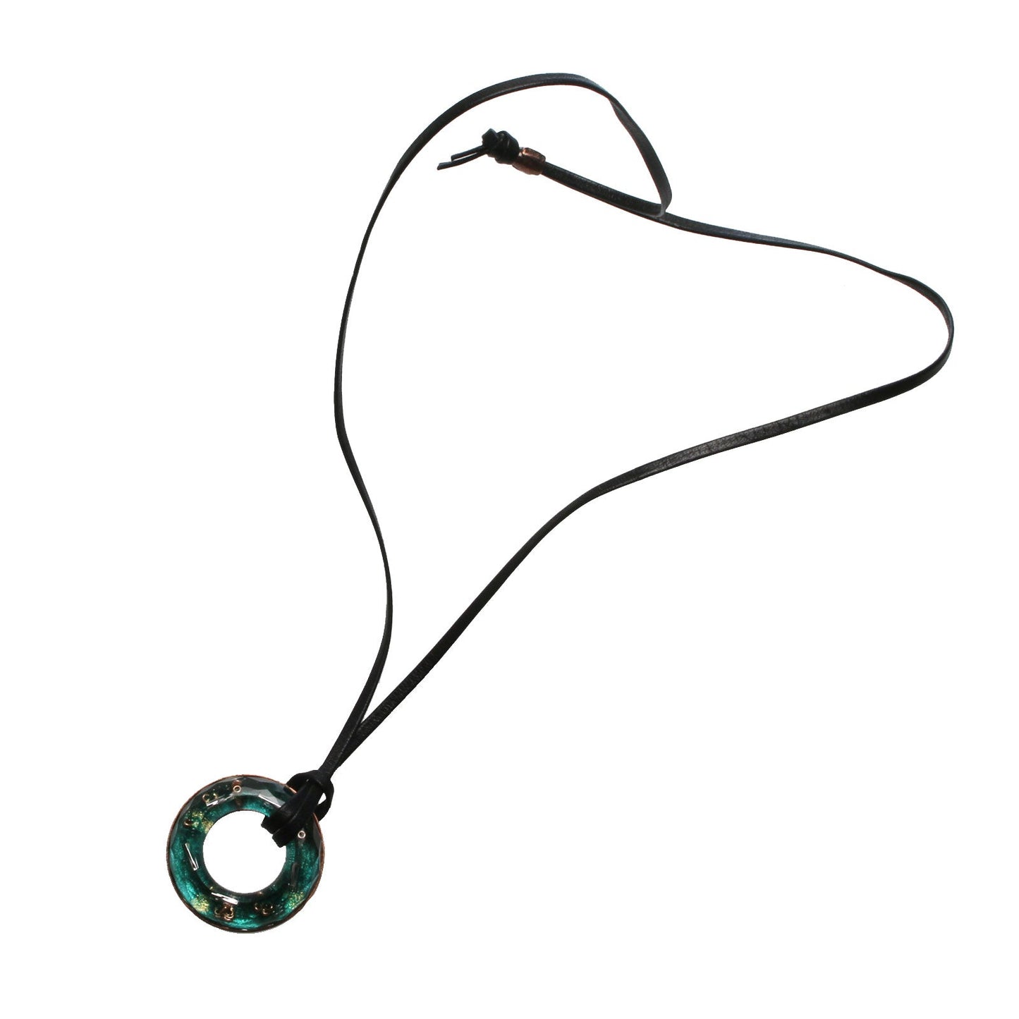 Eyeglass Holder Ring Necklace Emerald Green TAMARUSAN