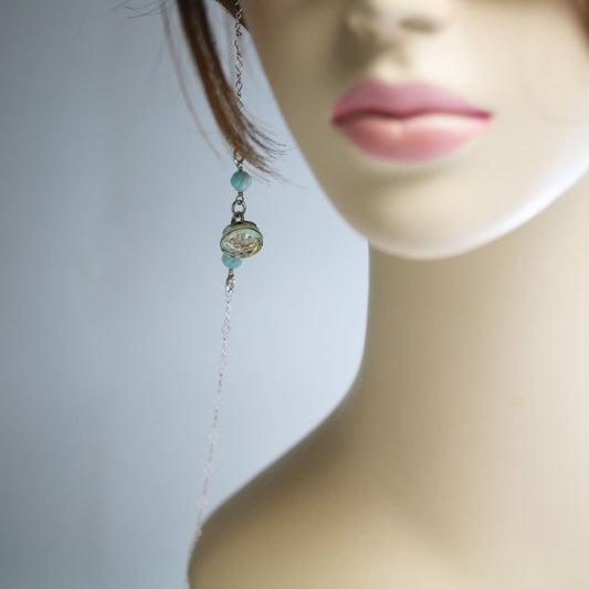 Eyeglasses Chain Unisex Light Blue TAMARUSAN