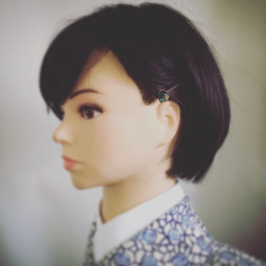 Hairpin Heart Emerald Green TAMARUSAN