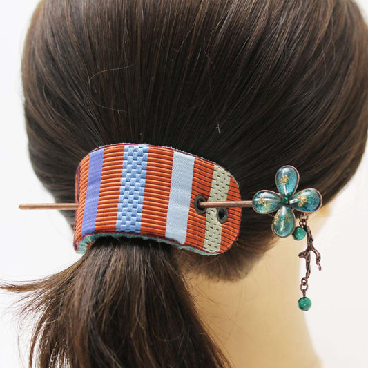 Hair Stick Barrette Silk Flower TAMARUSAN