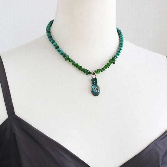 Necklace Green Antique Finished TAMARUSAN