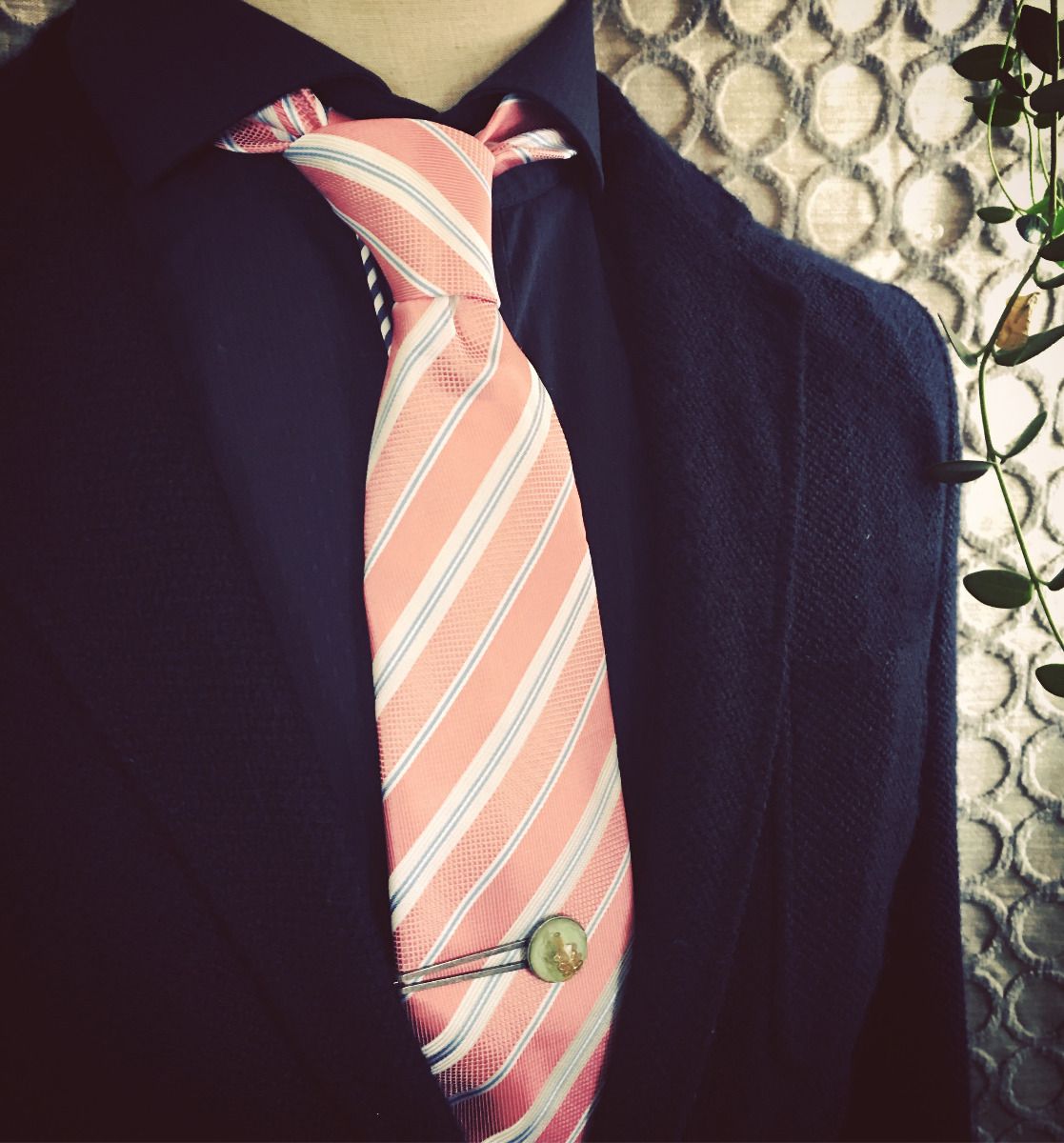 Simple Tie Clip Light Blue Men's Accessory TAMARUSAN