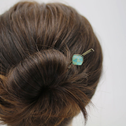 Changeable Ornament Hairpin Fawn Green TAMARUSAN