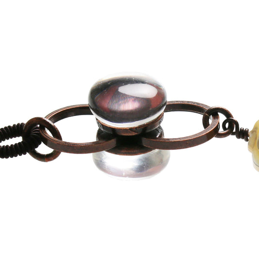 Lariat Pink Necklace Ribbon TAMARUSAN