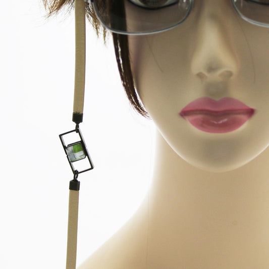 Eyeglass Chain Leather Architecture Green TAMARUSAN