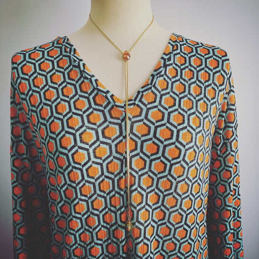 Red Crab Necklace Chain Bolo Tie TAMARUSAN