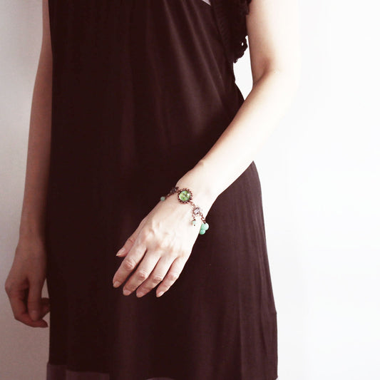 Bracelet Green Aventurine Malachite TAMARUSAN