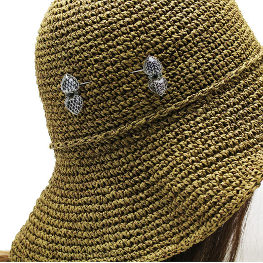 Hatpin Scales Herringbone Navy Blue TAMARUSAN