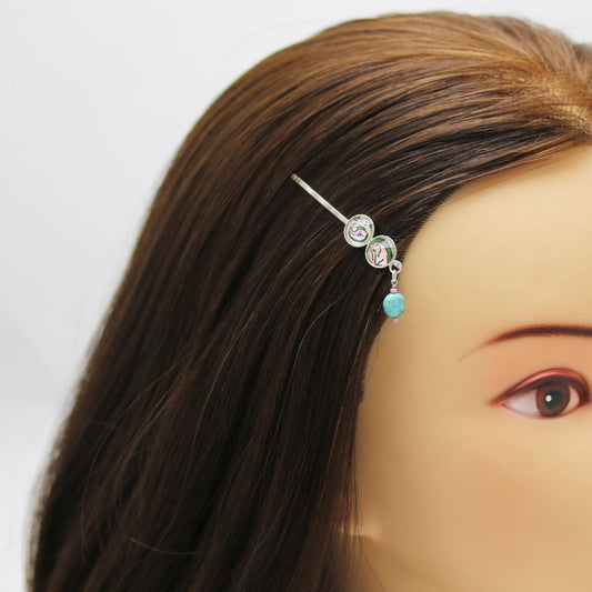 Hairpin Unique Lemon Turquoise Removable Multicolor TAMARUSAN