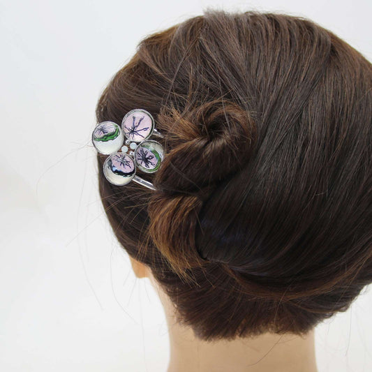 Double Prong Hair Stick Lemon Pink TAMARUSAN