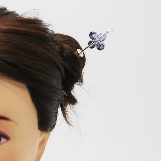 Changeable Ornament Hairpin Lemon Flower White TAMARUSAN