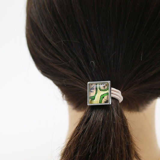 Simple Hair Elastic Lemon Pink Square TAMARUSAN