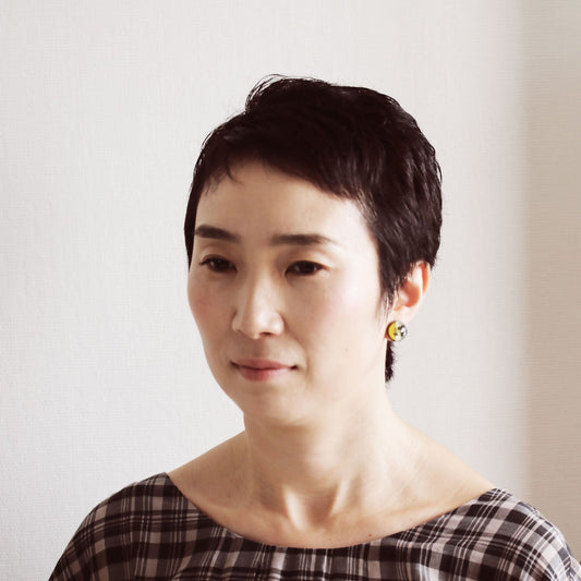 Earrings Green Simple Ramune TAMARUSAN