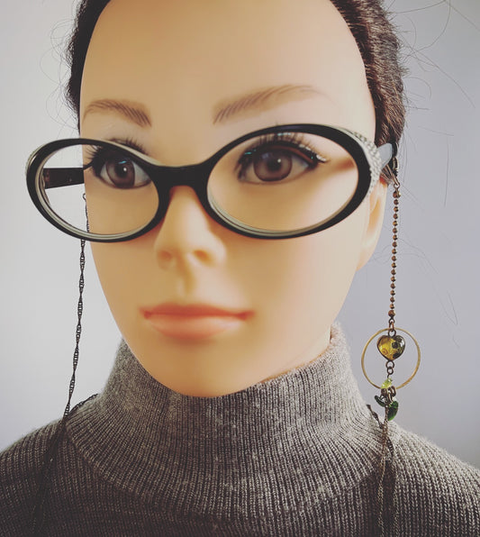 Eyeglass Green Heart Peridot TAMARUSAN