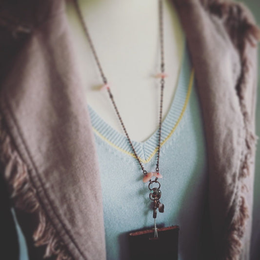 Neck Strap Id Holder Pink TAMARUSAN