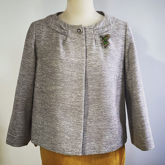 Brooch Butterfly Green Marble Original Resin TAMARUSAN