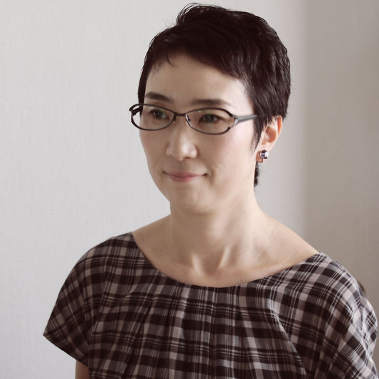 Earrings Marble Purple Resin TAMARUSAN