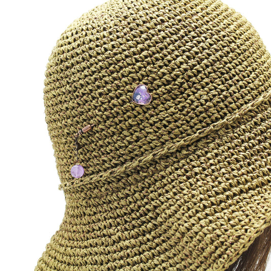 Simple Hatpin Purple Dinosaur Amethyst TAMARUSAN