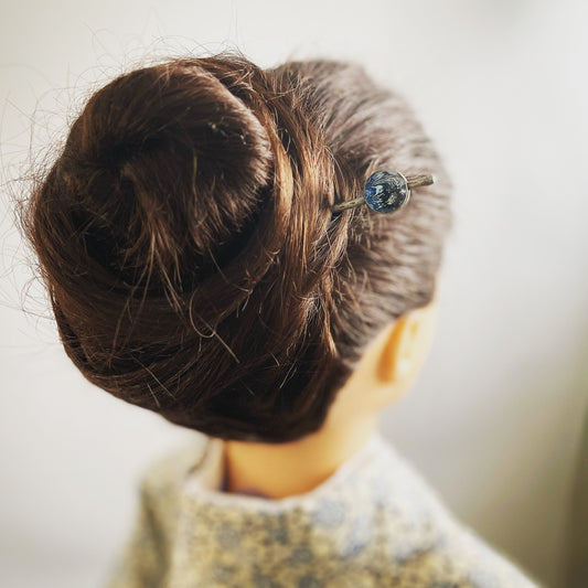 Ornamental Hairpin Blue Marble Simple TAMARUSAN