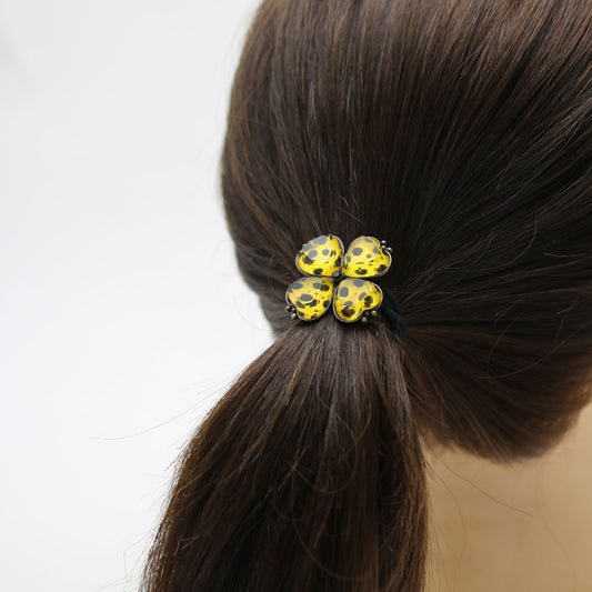 Hair Elastic Gorgeous Cheetah Animal Flower TAMARUSAN