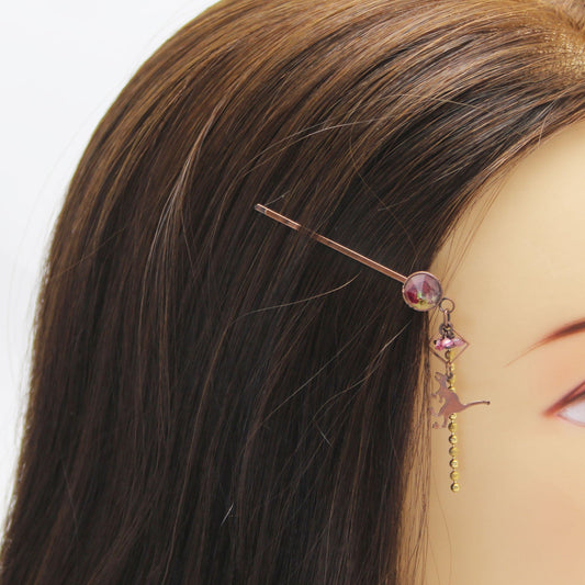 Hairpin Dinosaur Pink Tourmaline TAMARUSAN