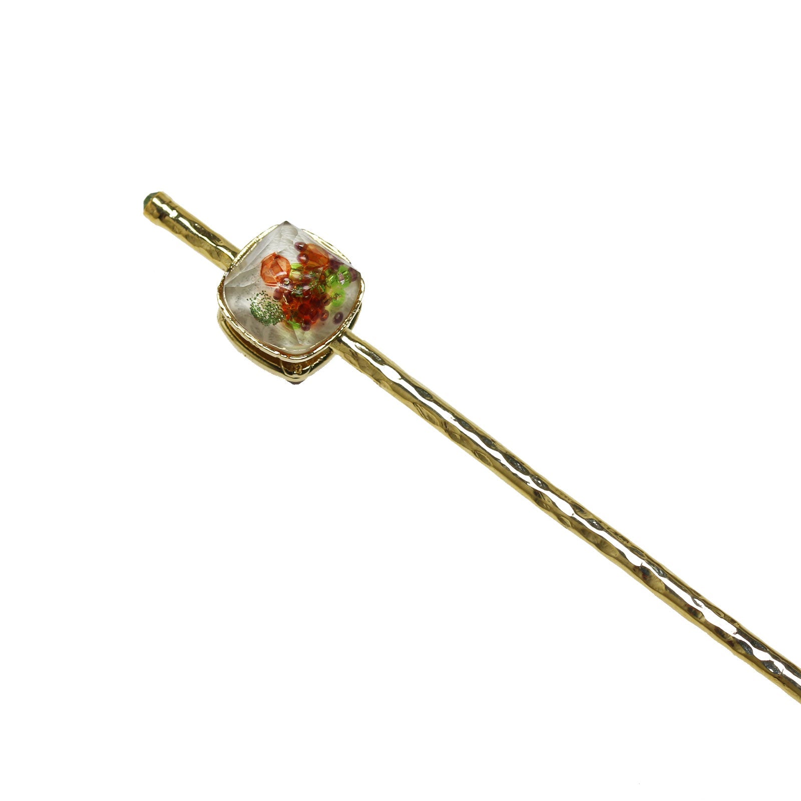 Kanzashi Hairpin Simple Gold Multicolor