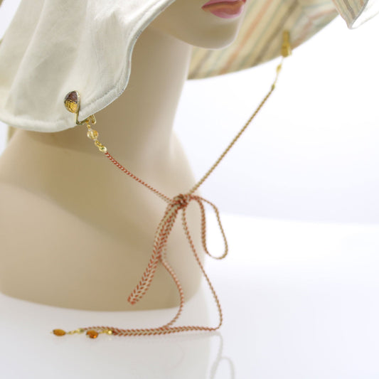 Hat Clips Citrine Ribbon Orange TAMARUSAN