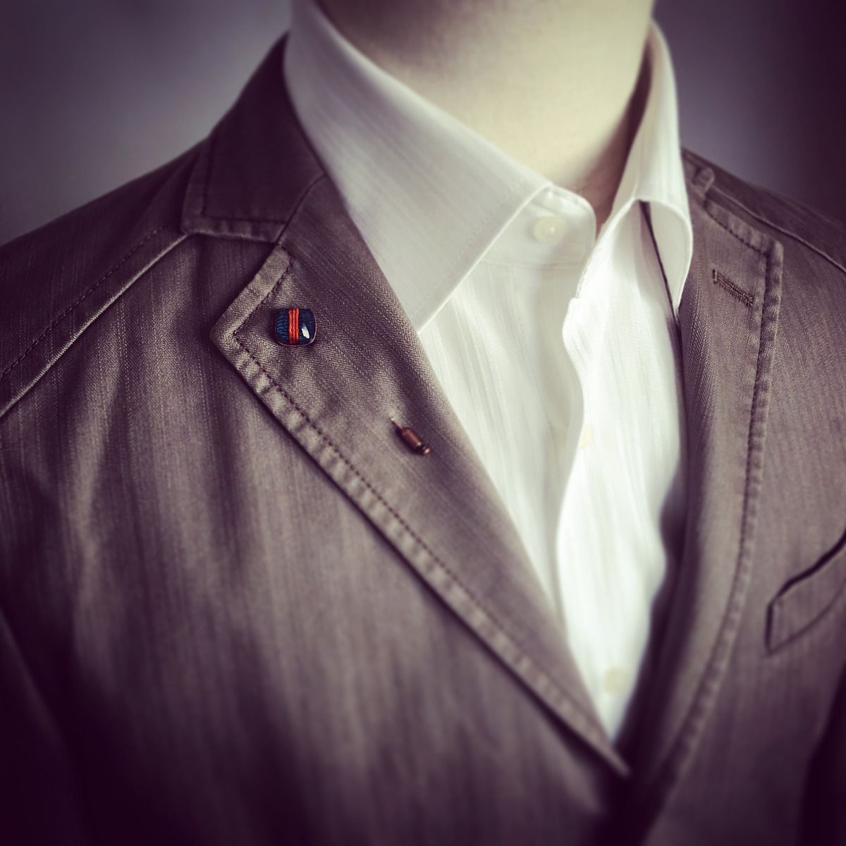 Simple Hatpin Blue Orange String TAMARUSAN