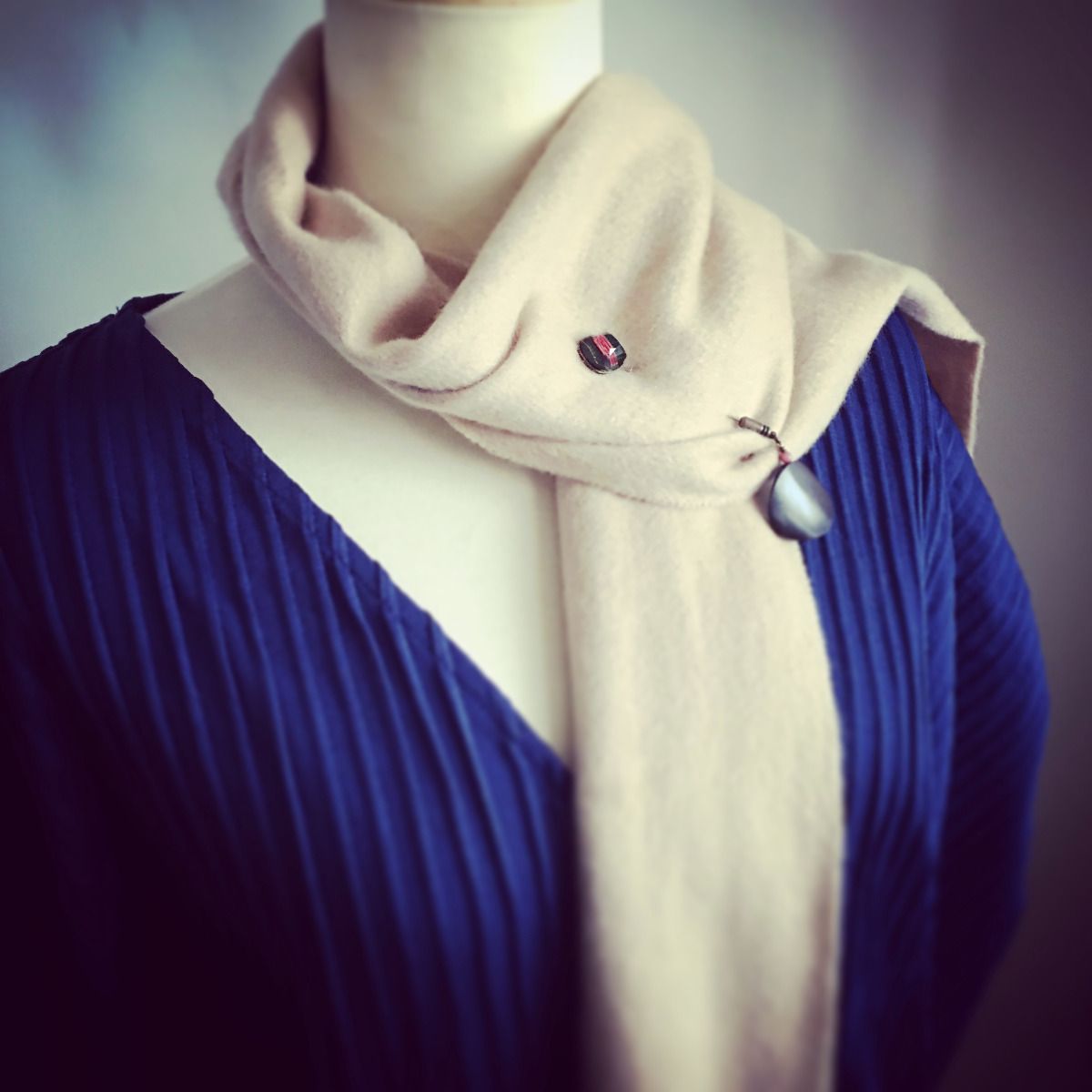 Hatpin Green Mizuhiki Wood TAMARUSAN