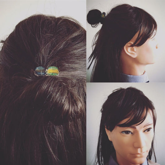 Hair Elastic Mizuhiki Blue Unisex Small TAMARUSAN