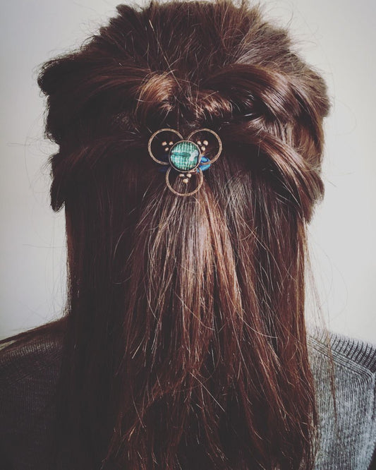 Hair Elastic Blue Mizuhiki Handmade TAMARUSAN