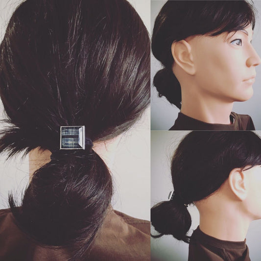 Hair Tie Mizuhiki Blue Square Unisex TAMARUSAN