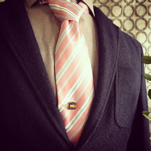 Tie Clip Purple Mizuhiki TAMARUSAN