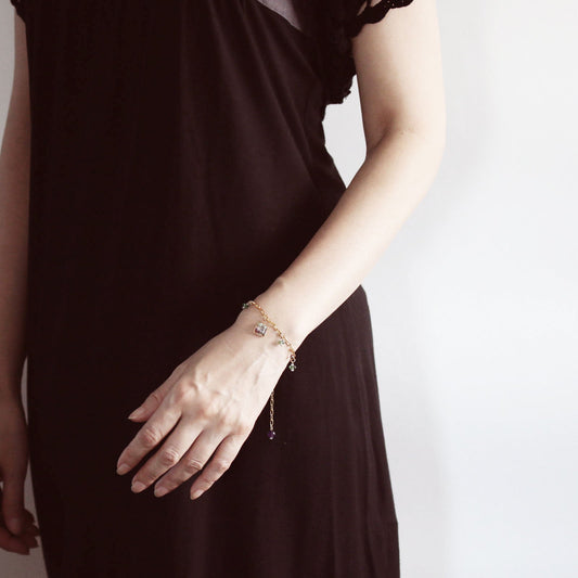 Bracelet Purple Purple Gold TAMARUSAN