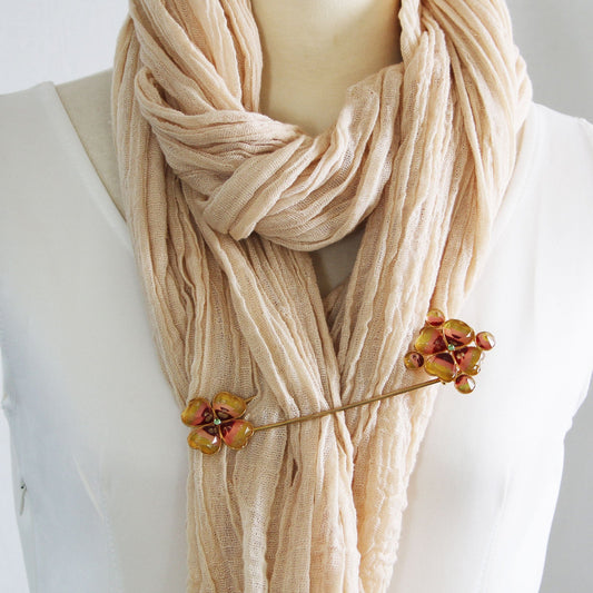 Big Safety Pin Orange Gold Fancy TAMARUSAN