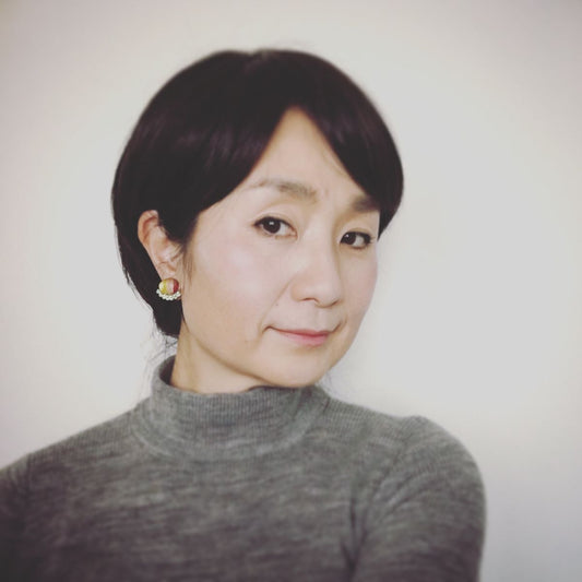 Earrings Orange Rainbow Rhinestone TAMARUSAN