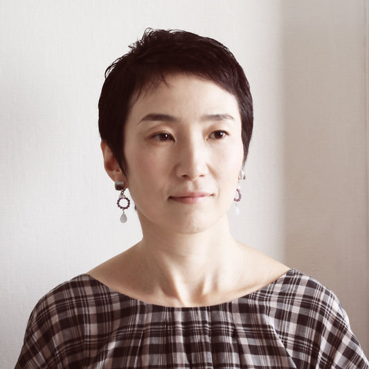 Earrings Rainbow Purple Amethyst TAMARUSAN