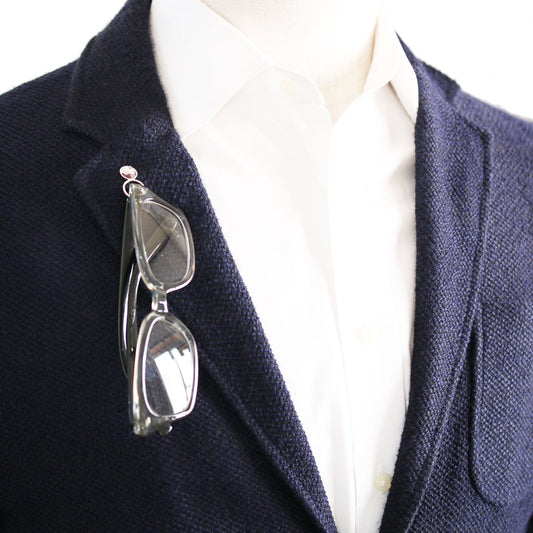 Eyeglass Holder Brooch Rainbow Purple TAMARUSAN