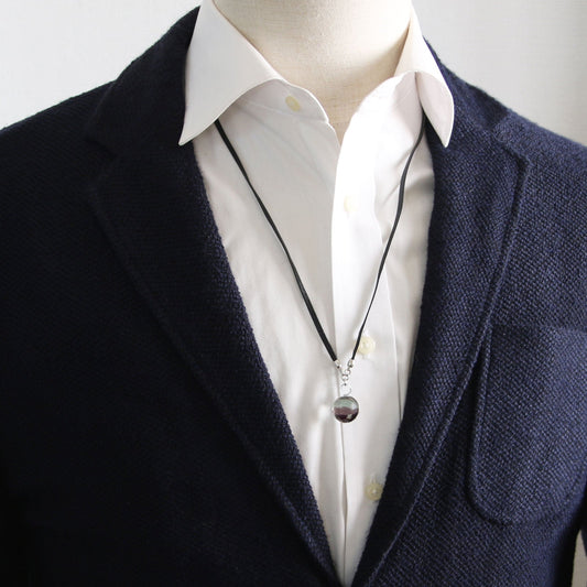 Eyeglass Holder Violet Purple Leather TAMARUSAN