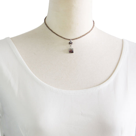 Choker Smoky Quartz Purple TAMARUSAN