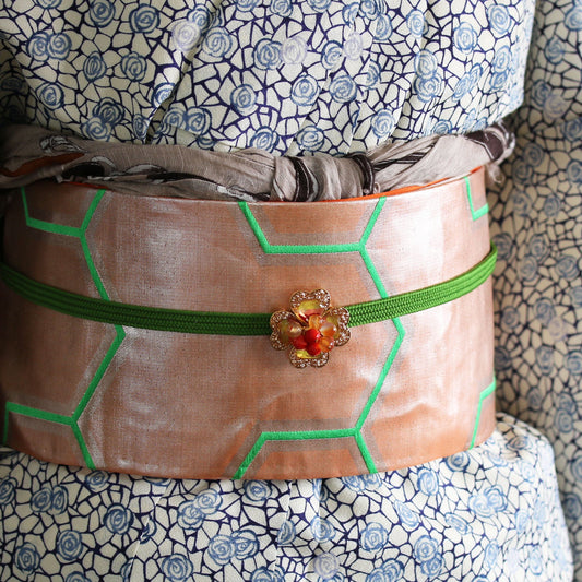 Obidome Coral Gold Orange Clover TAMARUSAN