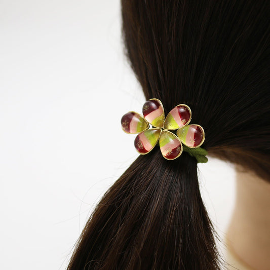 Gorgeous Elastic Rainbow Orange Gold Gift TAMARUSAN