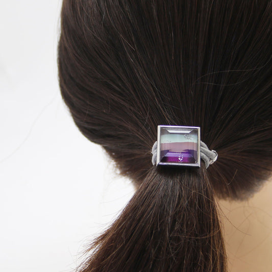 Hair Elastic Purple Rainbow Square Men Simple TAMARUSAN