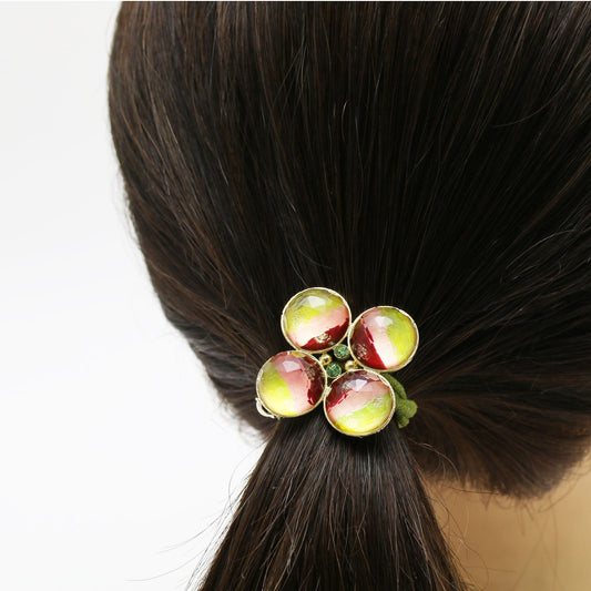 Gorgeous Hair Elastic Gold Rainbow Orange TAMARUSAN