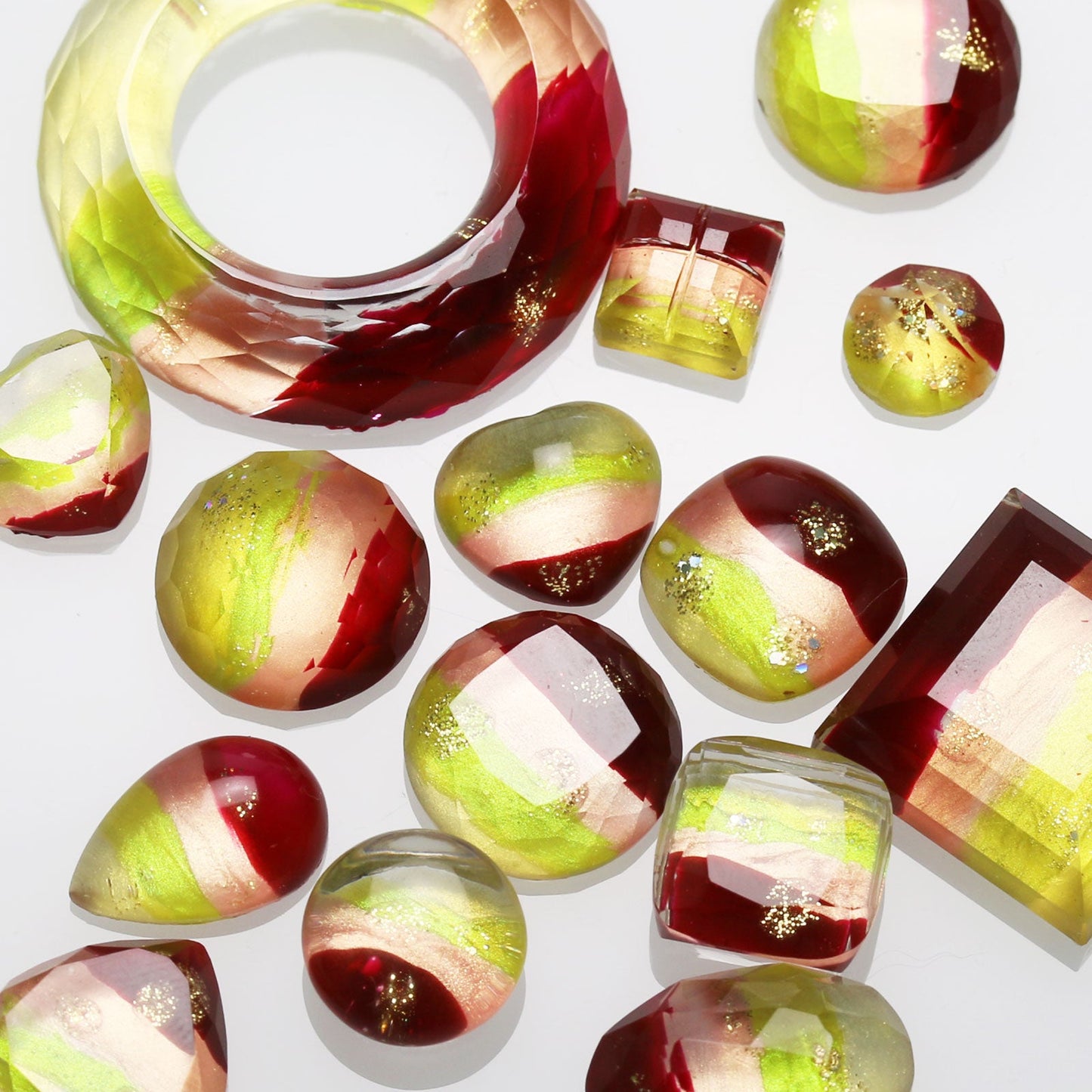 Necklace Rainbow Herringbone Multicolor TAMARUSAN