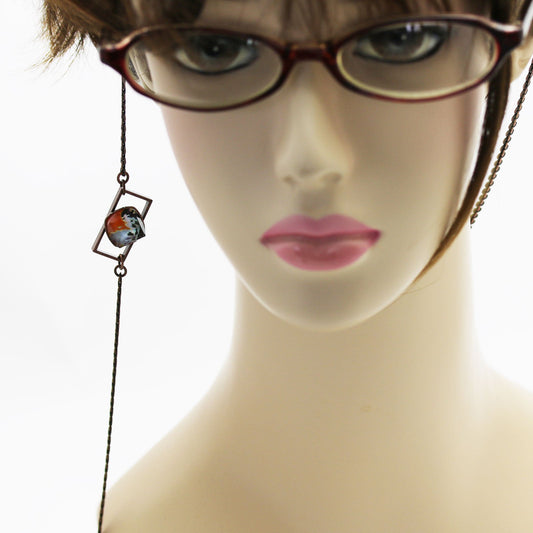 Eyeglasses Chain Men's Orange Pansy TAMARUSAN